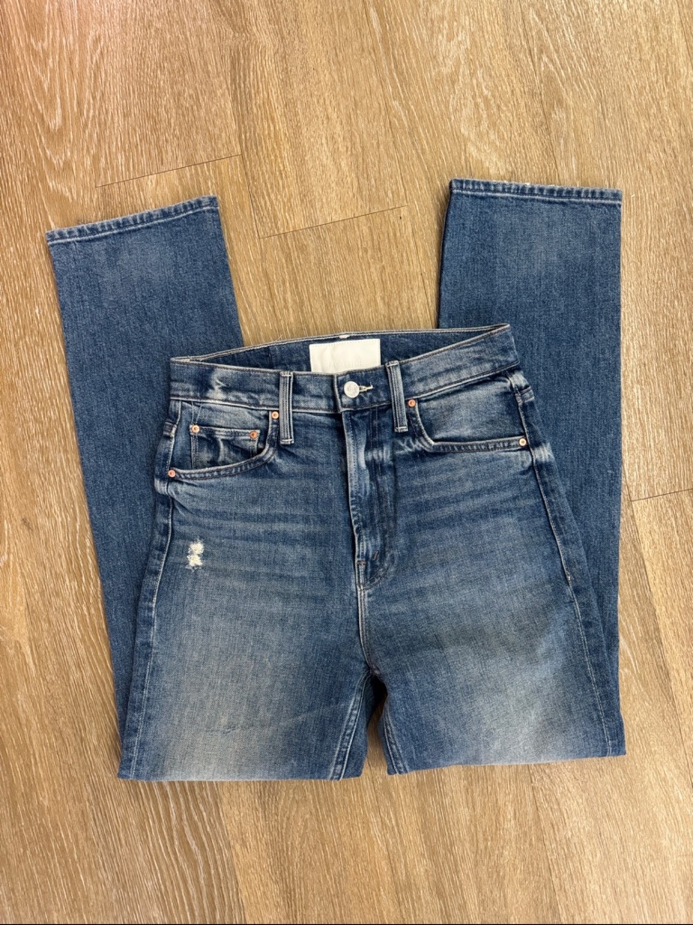 MOTHER Superior High Waisted Rider Ankle Jeans Far Beyond the Sky Size 25 - Picture 3 of 12